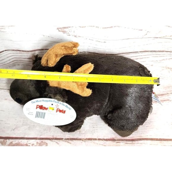 2011 My Pillow Pets Premium Small Moose Teddy Pillow Cuddle Teddy - Picture 5 of 16